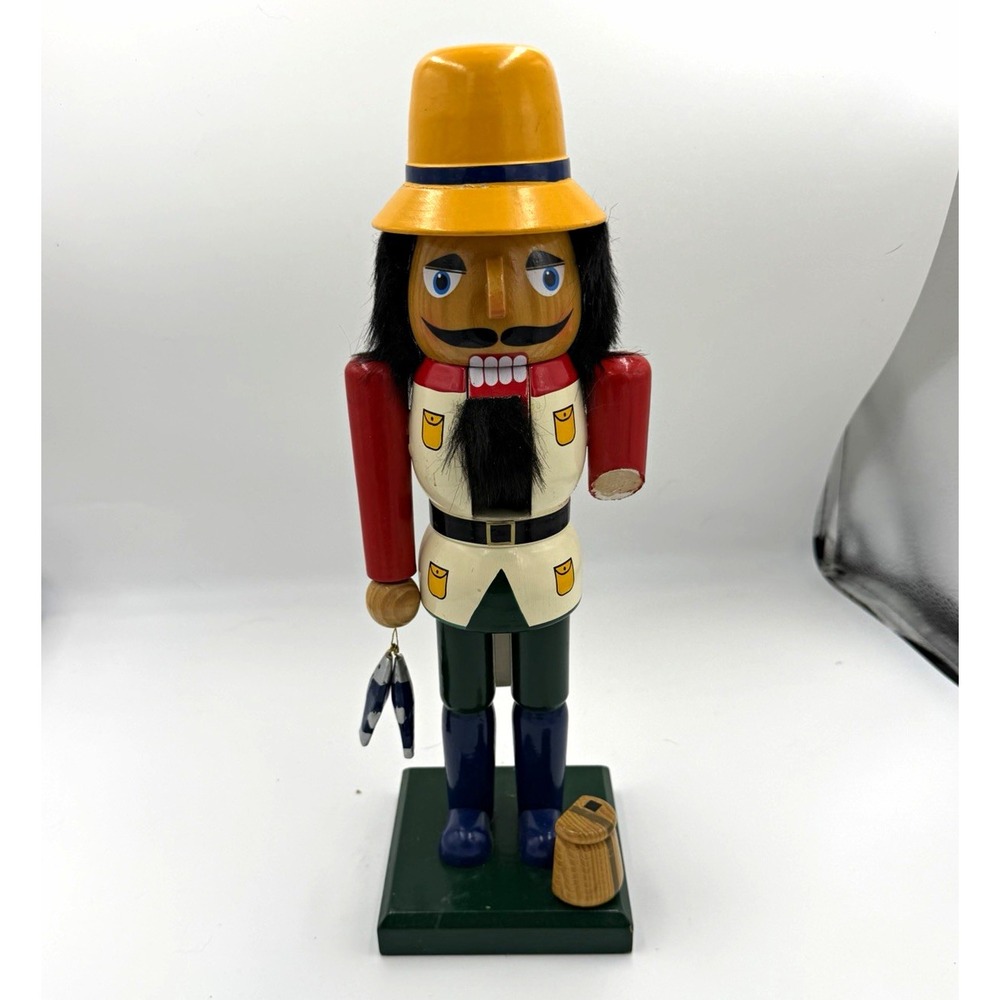 Wooden Christmas Nutcracker Soldier Decorative Figurine Multicolor 12"
